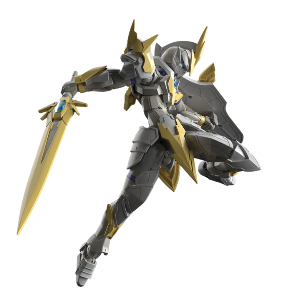 Gundam Express Australia Bandai 30MF Class Up Armour (Liber Holy Knight) action pose when worn 2