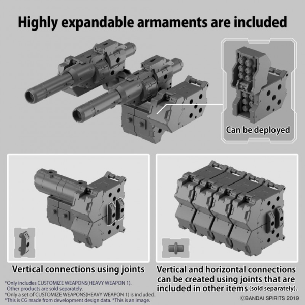 Bandai 30MM - Customize Weapons (Heavy Weapon 1) - Model Kit armaments