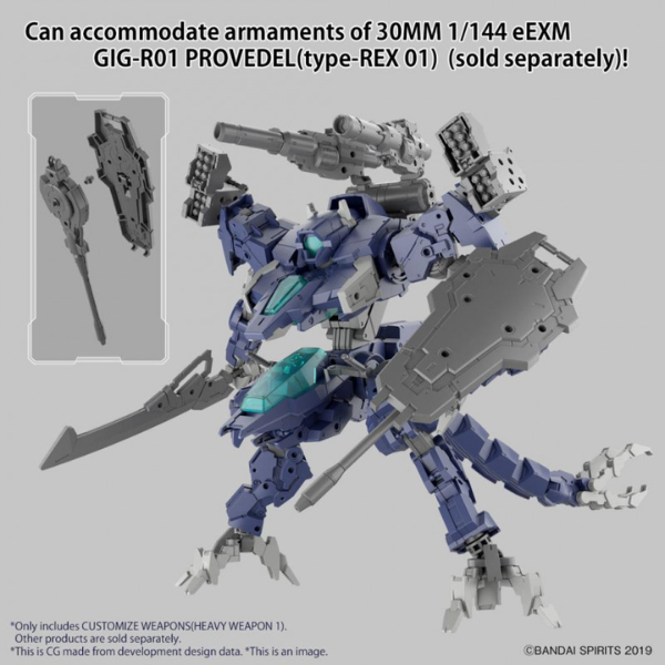 Bandai 30MM - Customize Weapons (Heavy Weapon 1) - Model Kit in use