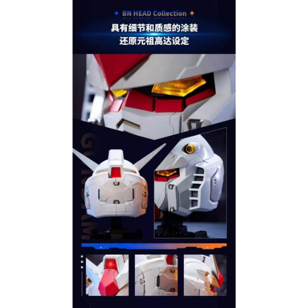 Gundam Express Australia Bandai BN Head Collection Vol.1 RX-78-2 Gundam closer details