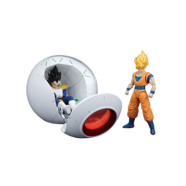 Bandai Figure-rise Mechanics Saiyan Space Pod with vegetta and gokou