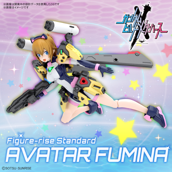 Gundam Express Australia Bandai Figure-rise Standard Avatar Fumina with backgrpund