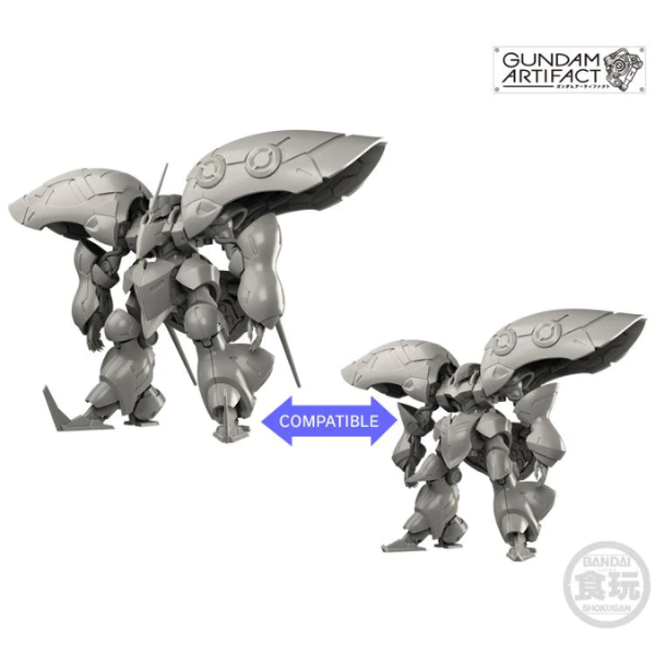 Gundam Express Australia Bandai Gundam Artifact 'Mass-Produced Qubeley - Qubeley Compatible 3 Pieces Set' without Gum  grey