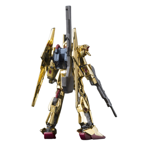 P-Bandai HG 1/144 Gundam Base Limited Hyaku Shiki [Gold Plated] rear view.