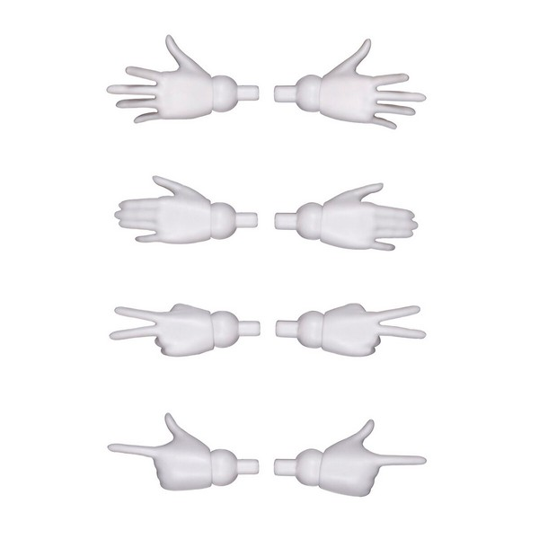 Gundam Express Australia Bandai Option hand parts (white/black) white parts