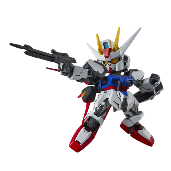 Gundam Express Australia Bandai SD Gundam EX Standard Aile Strike Gundam action pose with rifle