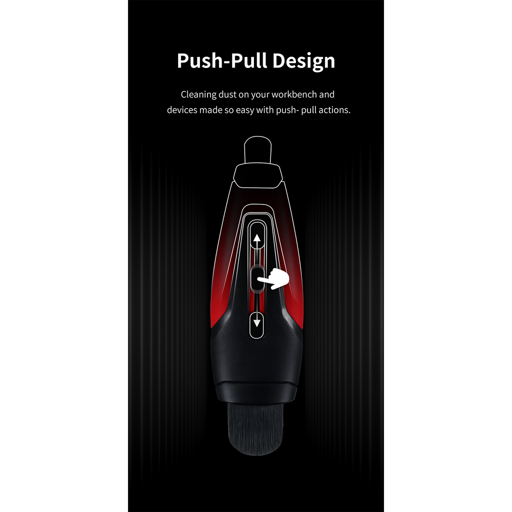 Gundam Express Australia Dspiae Retractable Dust Brush retractable design using a simple sliding button