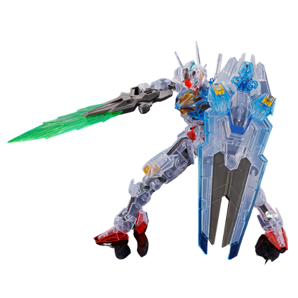 Gundam Express Australia Gundam Base Limited 1/144 HG Gundam Aerial (clear colour)holding a sword and sheild