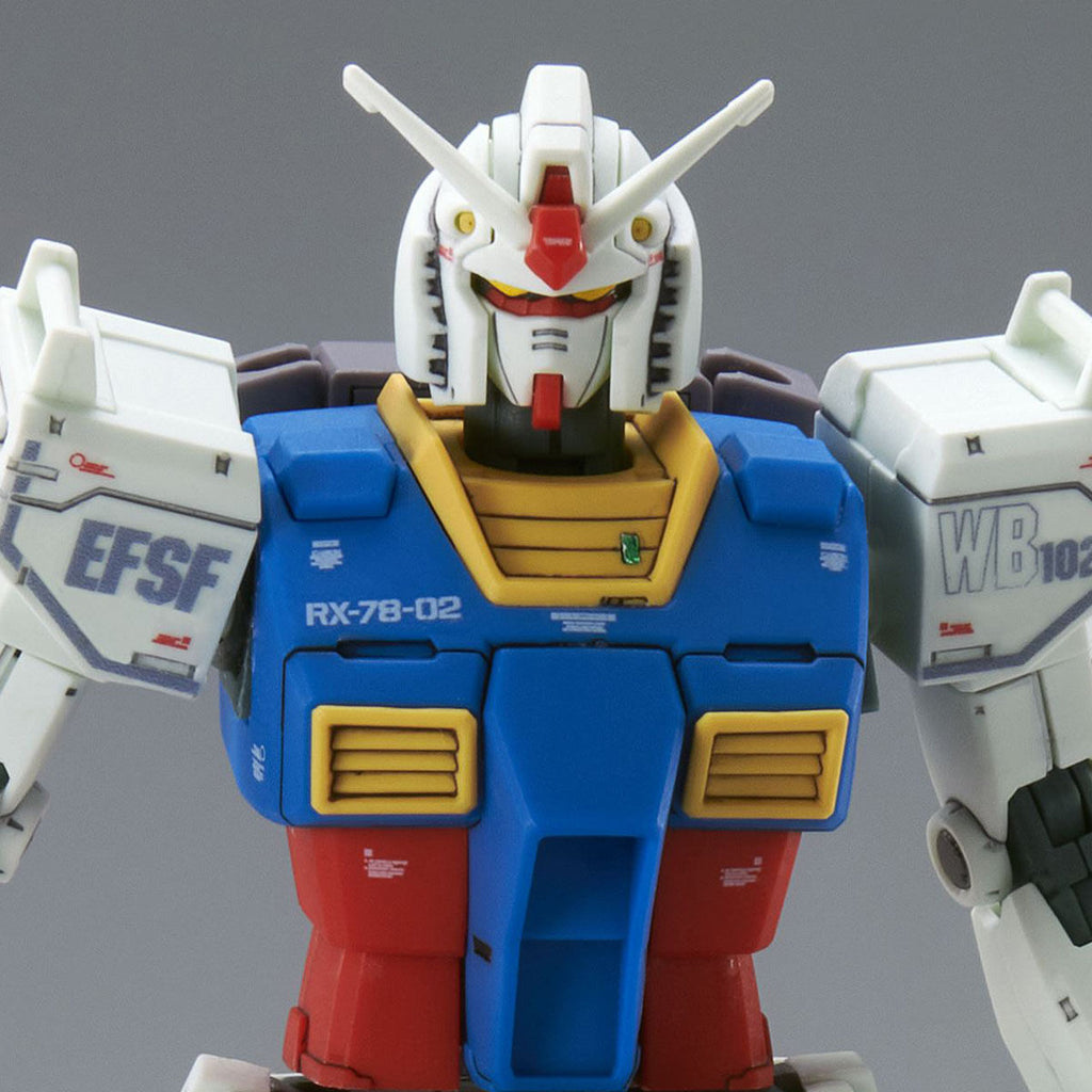 Gundam Express Australia P-Bandai 1/144 HG RX-78-2 Gundam Cucuruz Doan's Island Ver upper torso close up