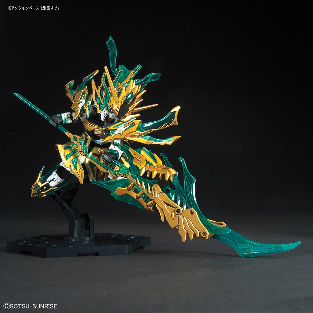 Gundam Express Australia Bandai SD Sangoku Soketsuden Hu Sheng Guan Yu Yun Chang NU Gundam action pose Green Dragon Crescent Blade Extreme