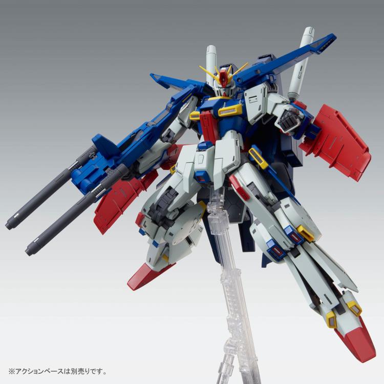 P-Bandai 1/100 MG Enhanced ZZ Gundam Ver Ka action pose 1
