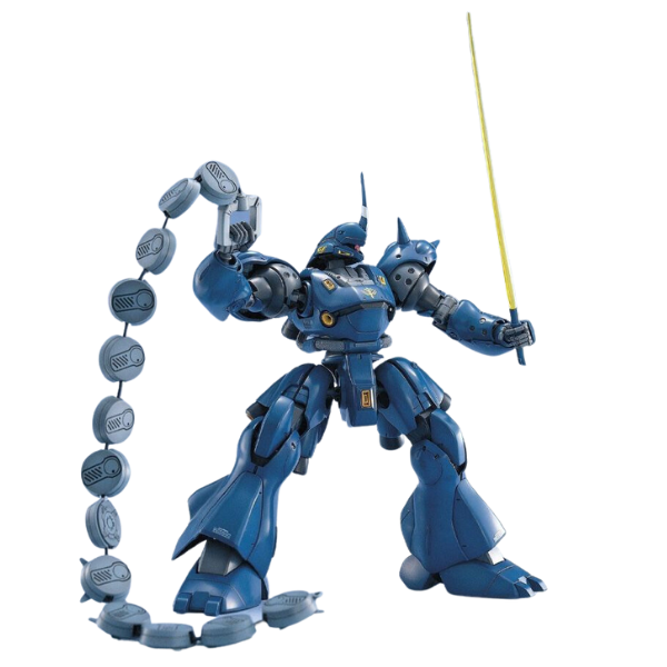 Gundam Express Australia Bandai 1/100 MG MS-18E Kampfer action pose with chain mine