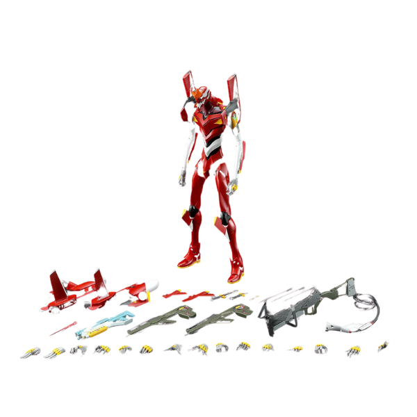 Gundam Express Australia Meng Evangelion Unit-02 figure, parts, and weapons