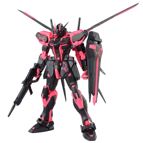 Gundam Express Australia P-Bandai 1/100 MG Gundam Base Limited Ecopla Aile Strike Ver RM [Recirculation Colour/Neon Pink] view on front