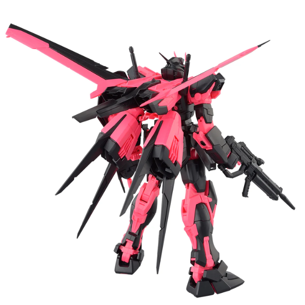 Gundam Express Australia P-Bandai 1/100 MG Gundam Base Limited Ecopla Aile Strike Ver RM [Recirculation Colour/Neon Pink] view on back