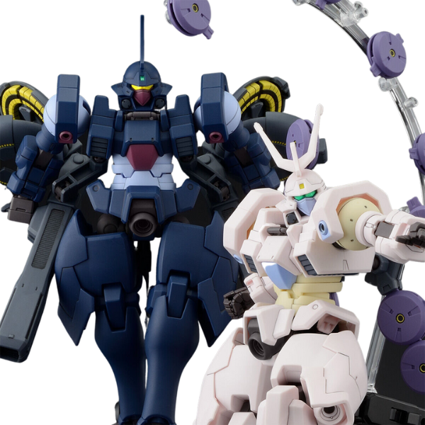 Gundam Express Australia P-Bandai 1/144 HG Vayeate Suivant & Mercurius Suivant box artwork action poses focus
