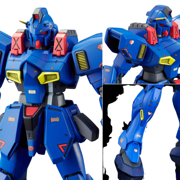 Gundam Express Australia P-Bandai RE/100 1/100 Gun-EZ Land Use Type Bluebird Team Colors focus details 2