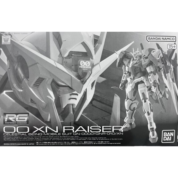 Gundam Express Australia P-Bandai RG 1/144 00 XN Raiser package artwork