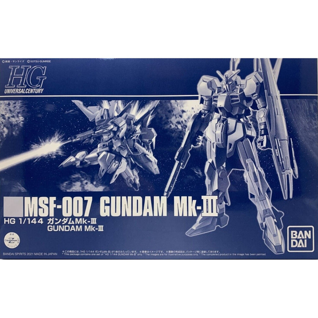 GEA P-Bandai HGUC 1/144 Gundam Mk.III package artwork packa