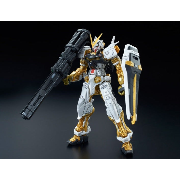 Gundam Express Australia P-Bandai 1/144 RG MBF-P01 Astray Gold Frame front on view.