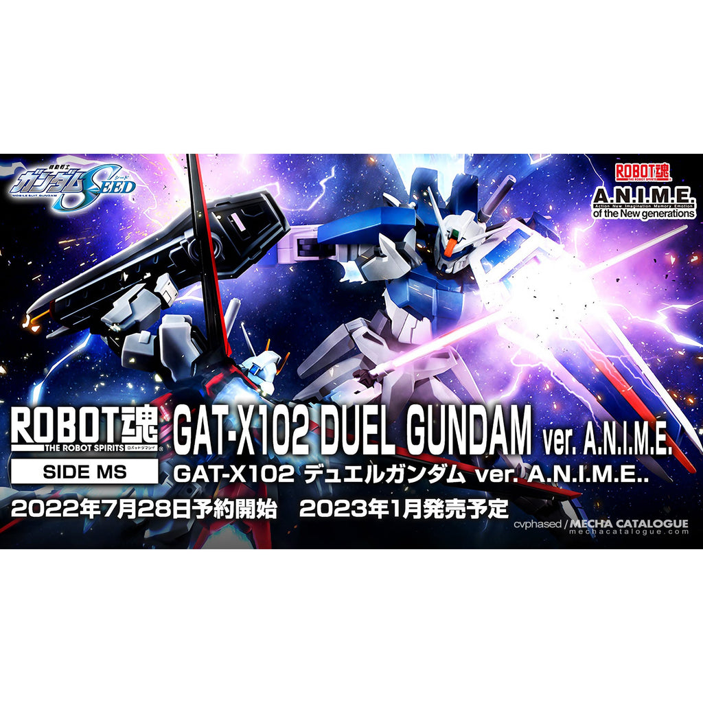 Gundam Express Australia Bandai Robot Damashii GAT-X102 Duel Gundam Ver ANIME artwork