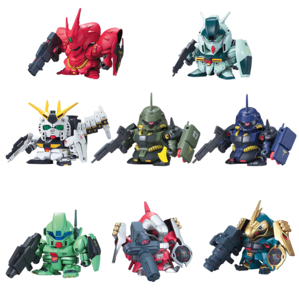 Gundam Base Limited SD Char's Counterattack Set all characters