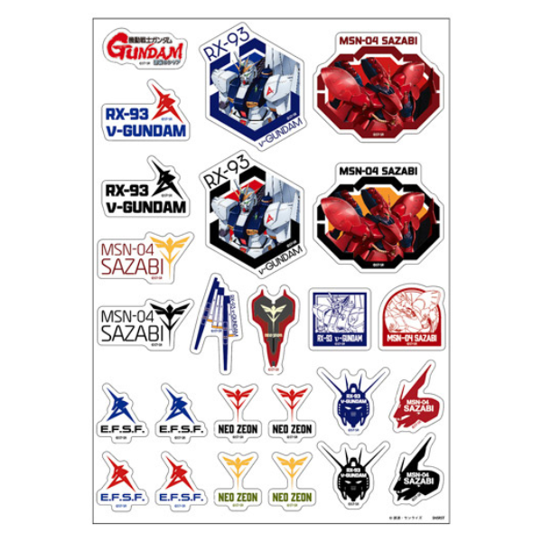 Gundam Express Australia Sunstar Bungu Peel-off Sticker GS (Gundam Stationery) 10 Char's Counterattack