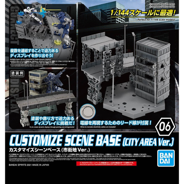 Gundam Express Australia Bandai 1/144 Customize Scene Base (City Area Ver.) package artwork