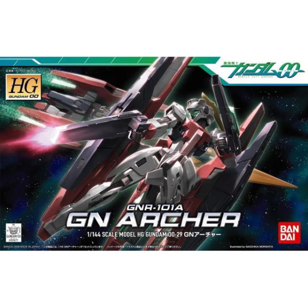 Gundam Express Australia Bandai 1/144 HG00 GNR-101A GN Archer  package artwork