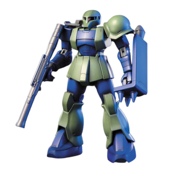 Gundam Express Australia Bandai 1144 HGUC MS-05B Zaku I view on front