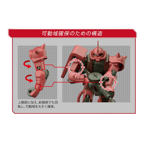 Gundam Express Australia Bandai 1144 HG MS-06S Zaku II (40th Anniversary) details 2