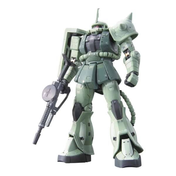 Gundam Express Australia Bandai 1/144 RG MS-06F Zaku II view on front