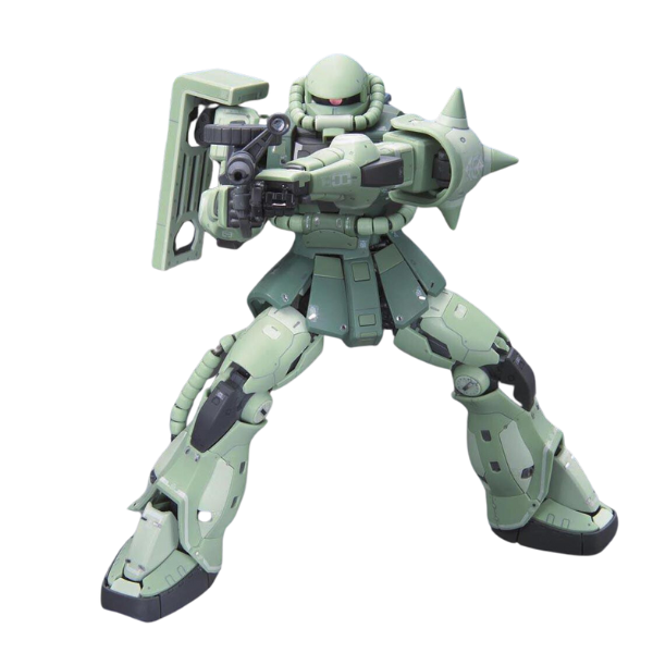 Gundam Express Australia Bandai 1/144 RG MS-06F Zaku II action pose