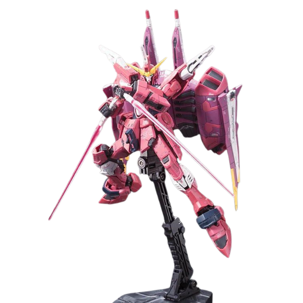 Gundam Express Australia Bandai 1/144 RG ZGMF-X09A Justice Gundam Z.A.F.T. Mobile Suit action pose