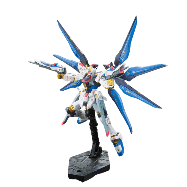 Gundam Express Australia Bandai 1/144 RG ZGMF-X20A Strike Freedom Gundam Z.A.F.T. Mobile Suit action pose