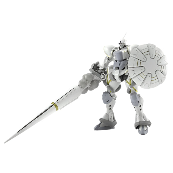 MEA Bandai 1/144 HG Xavier's Gyan Hakuji Packs action pose with weapon and shield