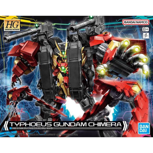 Bandai 1/144 HGBM Typhoeus Gundam Chimera package artwork