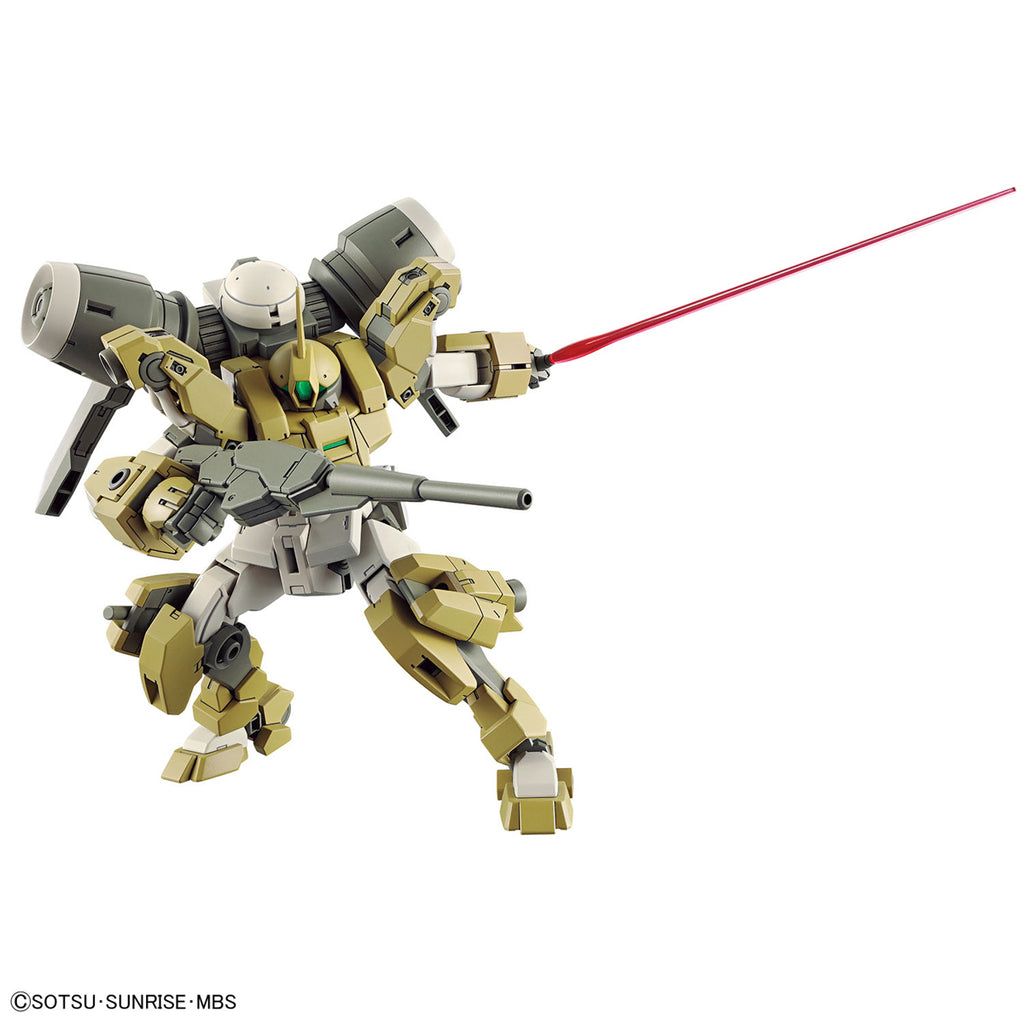 Gundam Express Australia Bandai 1/144 HG Demi Barding action pose with beam saber and rifle