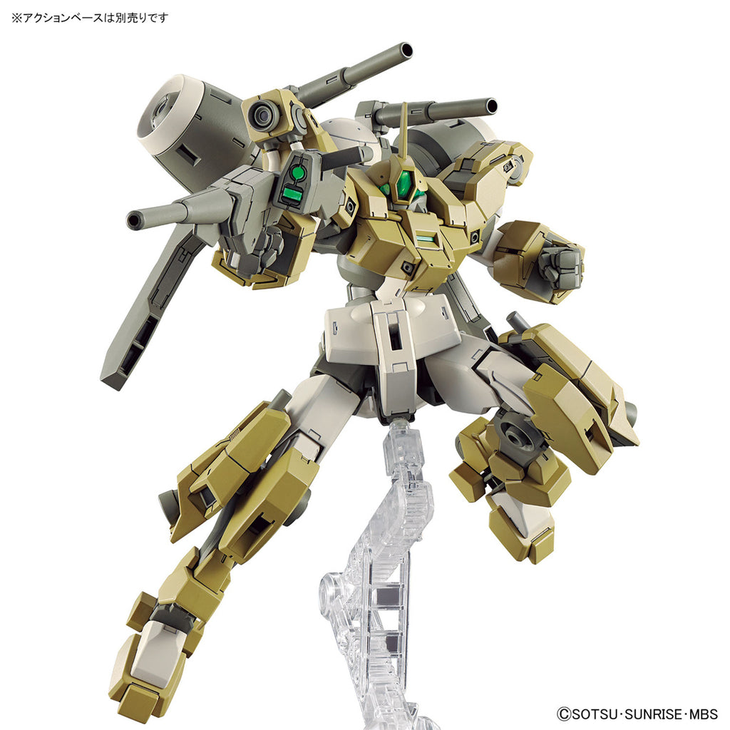 Gundam Express Australia Bandai 1/144 HG Demi Barding action pose with weapon. 