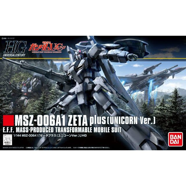 Gundam Express Australia Bandai 1/144 HGUC Zeta Plus Unicorn Ver package artwork