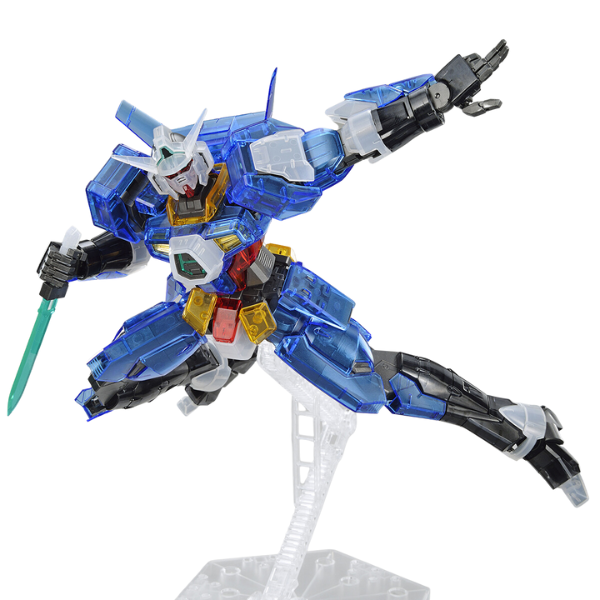 Gundam Express Australia Gundam Base Limited 1/100 MG GB Age-1 (Clear Colour Set) with knife in stand