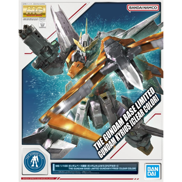 Gundam Express Australia Gundam Base Limited 1/100 MG GB Limited Gundam Kyrios (Clear Colour) package artwork