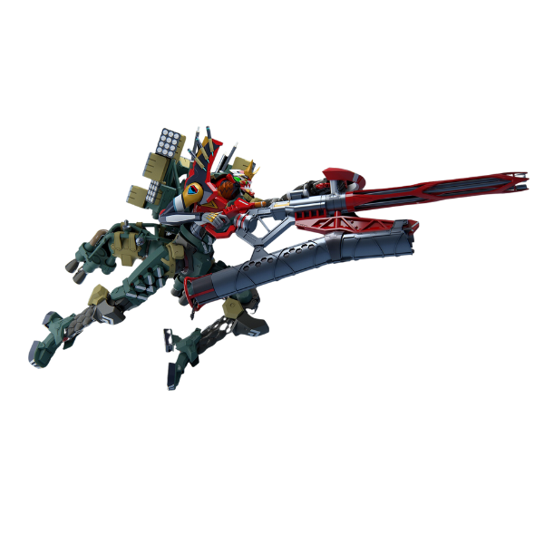 Gundam Express Australia Meng Multipurpose Humanoid Decisive Weapon, Artificial Human Evangelion Production Model-New 02 Alpha (Multi-color Edition) holding a weapon