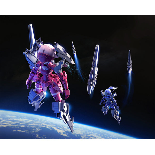 Gundam Express Australia Bandai 1/144 30MM Option Parts Set 13 (Leg Booster / Wireless Weapon Pack) wearing the parts