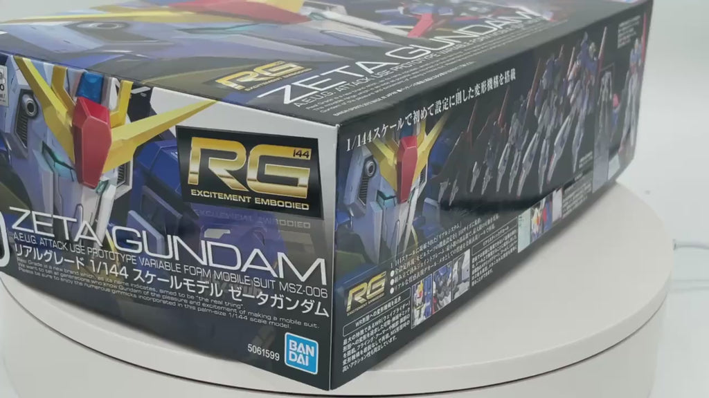 Bandai 1/144 RG MSZ-006 Zeta Gundam package artwork video by GEA