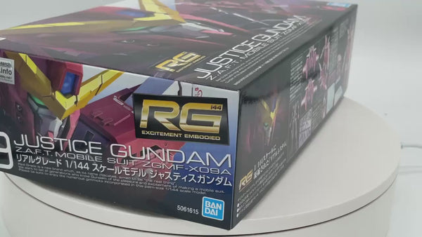Bandai 1/144 RG ZGMF-X09A Justice Gundam Z.A.F.T. Mobile Suit package artwork video by GEA
