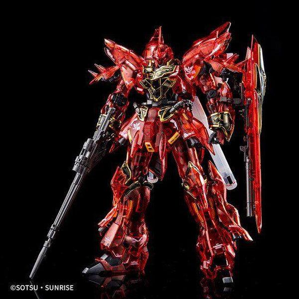 P-Bandai 1/144 RG Sinanju [Clear Colour] Event Limited front on pose