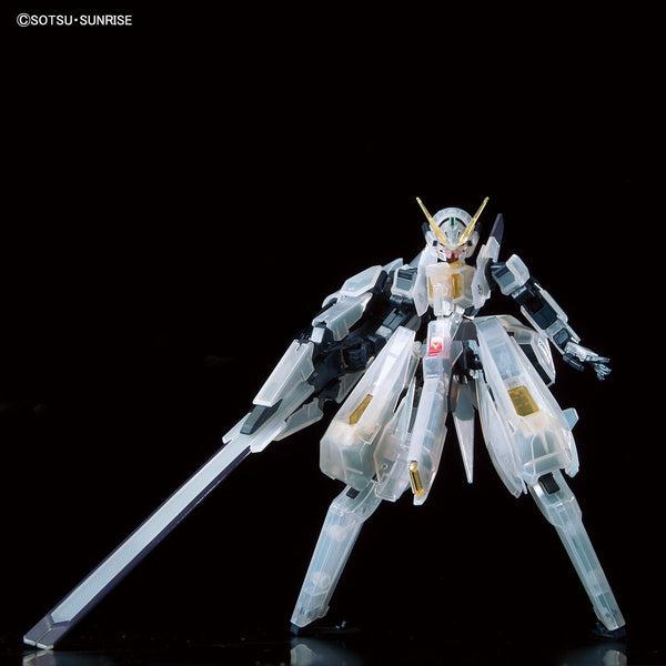 Bandai HG 1/144 Gundam Base Limited Gundam TR-6 [Wound Wart] [Clear Color] front on view.