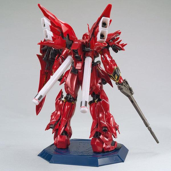 Bandai RG 1/144 Gundam Base Limited Sinanju [Metal Gloss Injection] rear view.