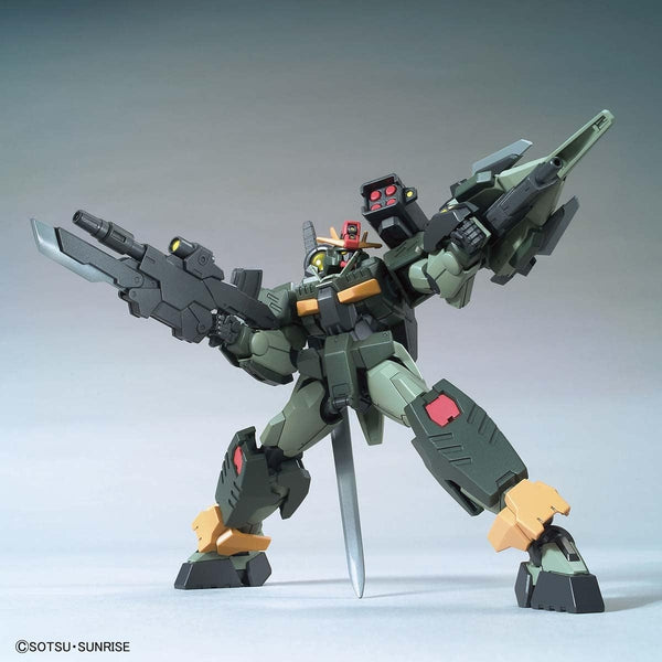 Bandai HGGB 1/144 00 Command QAN[T] action pose with weapons